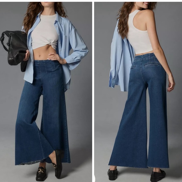 Anthropologie Denim - NWOT Anthropologie Pilcro A Line Trapeze Mid Rise Wide Leg Jeans